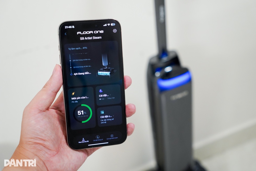 Trải nghiệm máy hút bụi lau nhà cầm tay tích hợp AI, dùng hơi nước nóng - 34 Trải nghiệm máy hút bụi lau nhà cầm tay tích hợp AI, dùng hơi nước nóng - 34