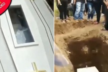 Rợn tóc gáy xác chết “vẫy tay” trong quan tài