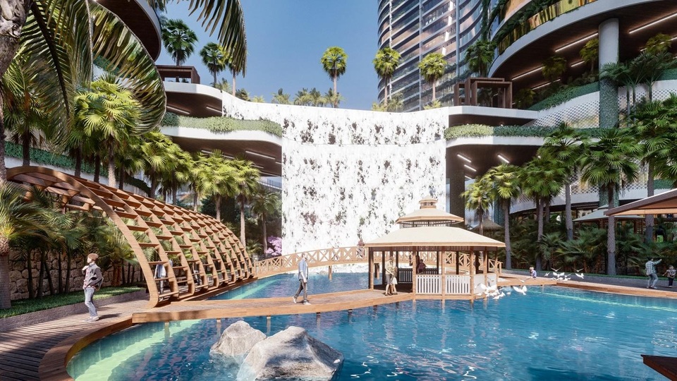 Tổ hợp resort hơn 1 tỷ USD có sông nhân tạo, thác nước và vườn nhiệt đới tiếp cận thềm căn hộ tại quận 7 - 4 Tổ hợp resort hơn 1 tỷ USD có sông nhân tạo, thác nước và vườn nhiệt đới tiếp cận thềm căn hộ tại quận 7 - 4