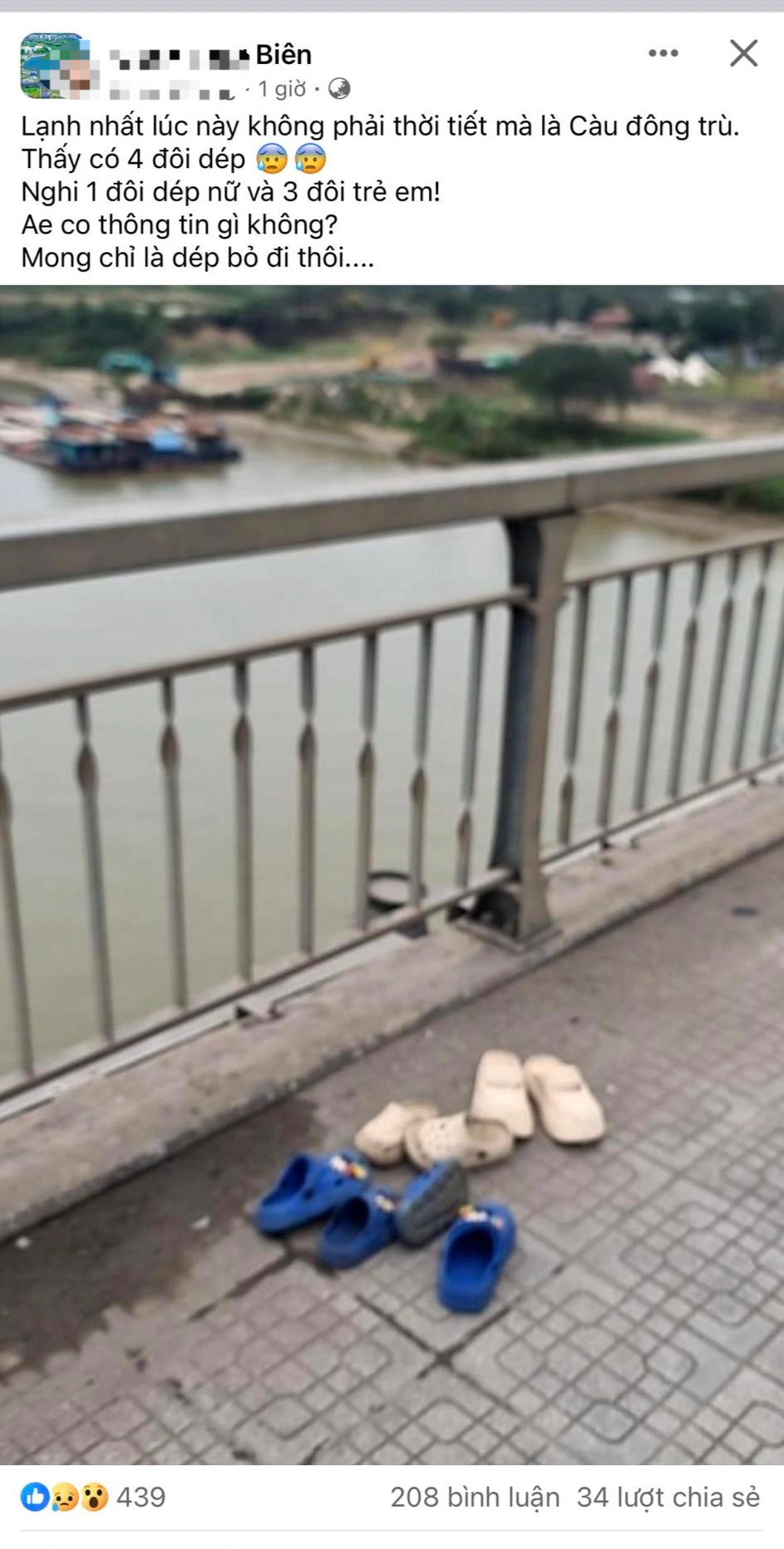4 people suspected of jumping from Dong Tru bridge, police mobilized dozens of people to search - 2