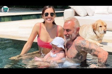 Triệu phú cơ bắp Gianluca Vacchi hạnh phúc làm bố ở tuổi U60