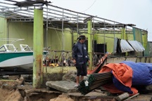 Khu du lịch biển Thiên Cầm tan hoang, nhiều nhà hàng đổ sập sau bão Bualoi