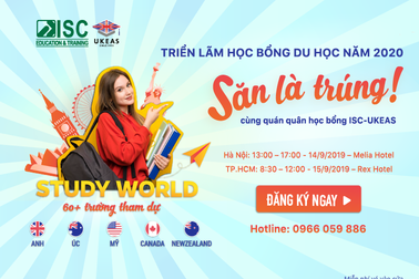 Học bổng đến 100 tỷ đồng tại triển lãm học bổng du học năm 2020 – Study World Anh, Úc, Mỹ, Canada, New Zealand