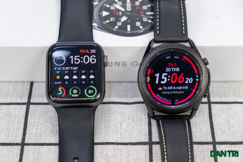 Mở hộp Galaxy Watch 3, so sánh cùng đối thủ Apple Watch - 3 Mở hộp Galaxy Watch 3, so sánh cùng đối thủ Apple Watch - 3