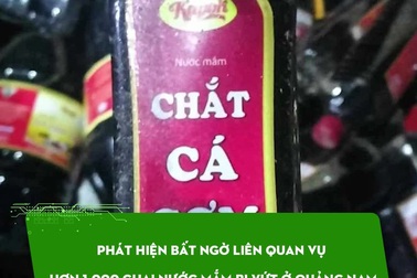 Phát hiện bất ngờ liên quan vụ hơn 1.000 chai nước mắm bị vứt ở Quảng Nam