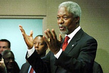 Buổi họp báo cuối cùng của ông Kofi Annan