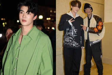 Dàn mỹ nam châu Á diện đồ sành điệu, gây chú ý tại show thời trang Pháp