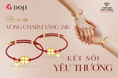 DOJI ra mắt bộ sưu tập charm vàng 24K mừng Ngày của mẹ