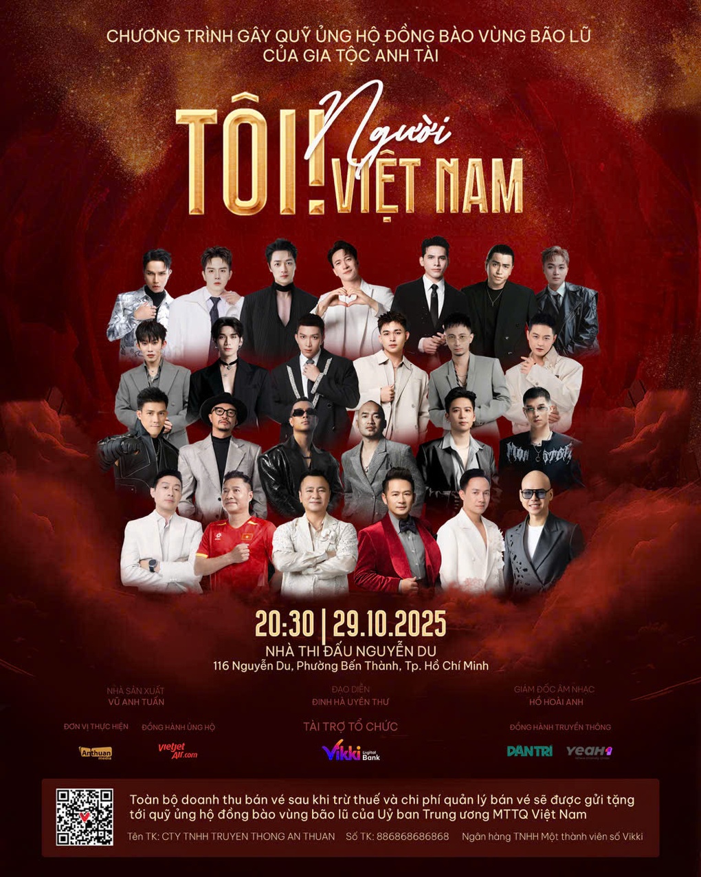 ครอบครัวอันห์ไตประกาศตารางและเวลาจำหน่ายบัตรการแสดง Gia tộc Anh Tài công bố sơ đồ và giờ mở bán vé show “Tôi! Người Việt Nam” - 1
