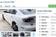 Chiếc ô tô Mazda cũ số tự động này đang rao bán tầm giá 300 triệu đồng tại Việt Nam