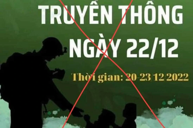 Trường đại học lên tiếng về banner ngày truyền thống có hình lính Mỹ