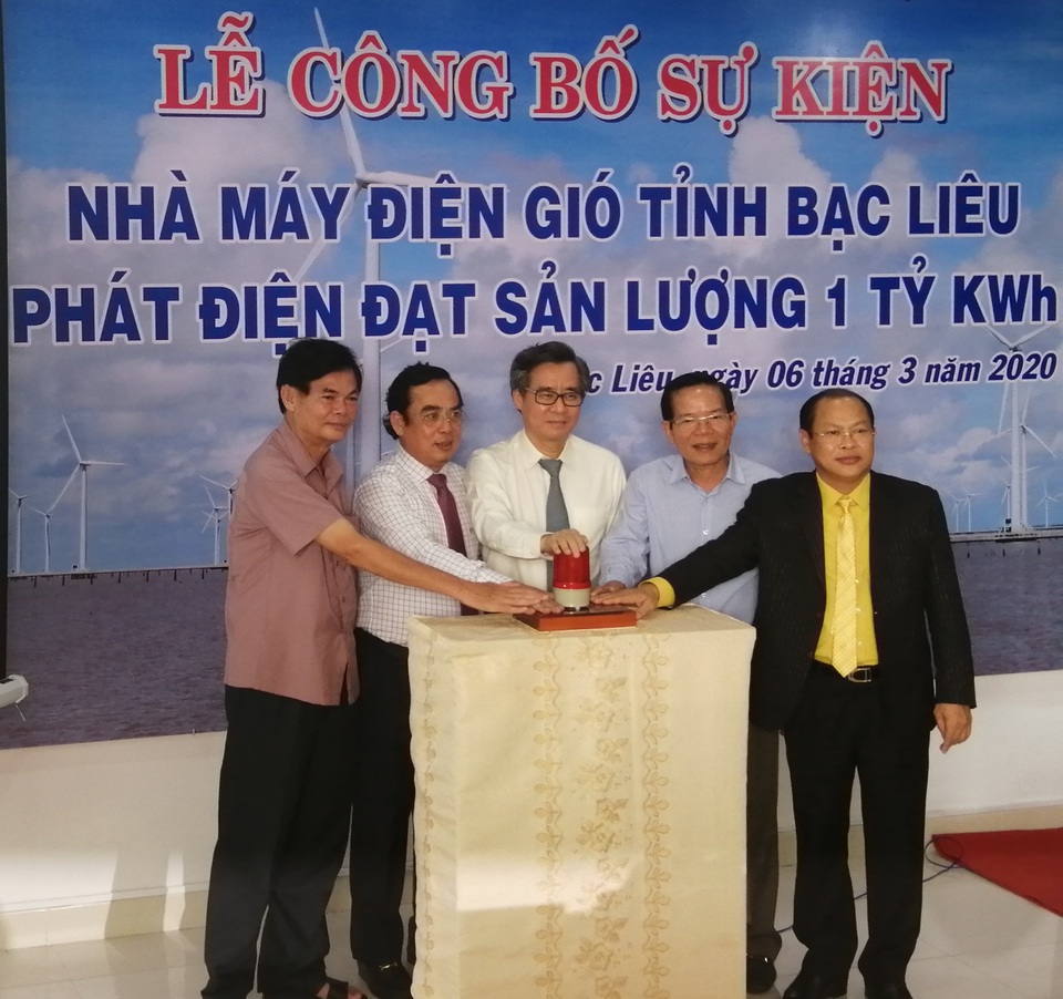 Gần 7 năm, Điện gió Bạc Liêu cán cột mốc phát điện sản lượng 1 tỷ KWh - 1 Gần 7 năm, Điện gió Bạc Liêu cán cột mốc phát điện sản lượng 1 tỷ KWh - 1