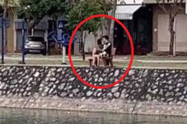 Hải Dương: Mải miết hôn nhau ở công viên, đôi nam nữ bị phạt 4 triệu đồng