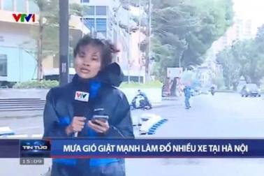 BTV Nguyễn Ngân VTV kể "suýt bị gió thổi bay" khi ghi hình siêu bão Yagi