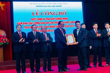 Trường đại học Lâm nghiệp Việt Nam đạt kiểm định chất lượng giáo dục