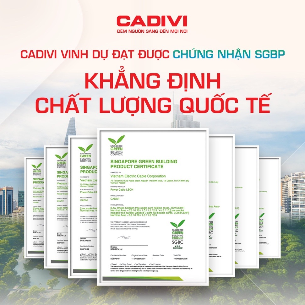 Dây điện không chì CADIVI: Giải pháp xanh mới cho công trình hiện đại - 2