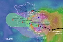 Bão Kajiki mạnh cấp 12-14 khi đổ bộ đất liền từ trưa đến chiều nay