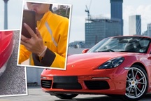 Shipper đâm trúng xe sang Porsche, cách hành xử của nữ chủ xe gây sốt mạng