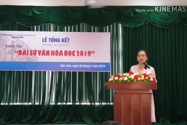 Tổng kết cuộc thi "Đại sứ văn hóa đọc 2019" tại Bạc Liêu