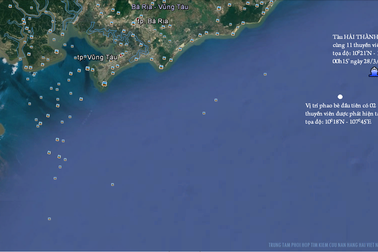 Đang tìm kiếm 9 người mất tích trên biển Vũng Tàu