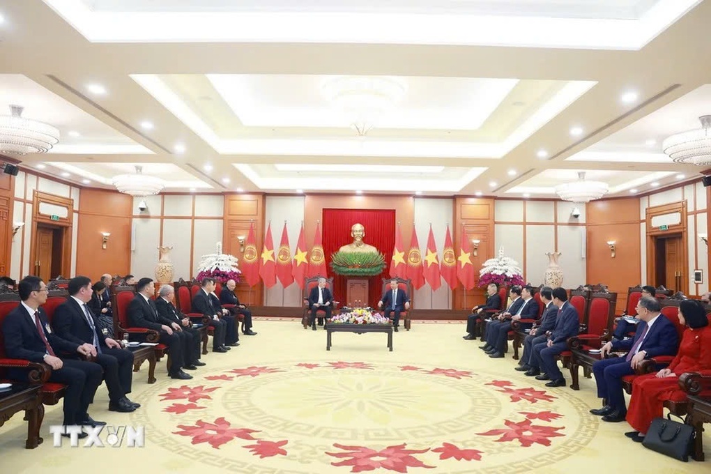 Tổng Bí thư Tô Lâm tiếp Thủ tướng Kyrgyzstan Adylbek Kasimalyev - 2 Tổng Bí thư Tô Lâm tiếp Thủ tướng Kyrgyzstan Adylbek Kasimalyev - 2