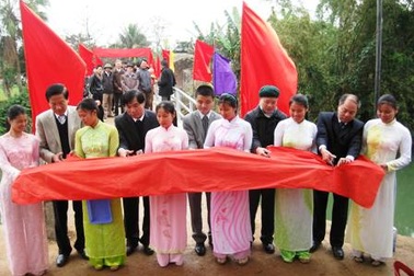 Khánh thành cây cầu thứ 5 mang tên Khuyến học và Dân trí 