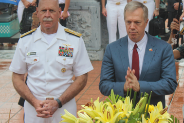 Đại sứ Mỹ đọc “Nam quốc sơn hà” khi thăm di tích sông Bạch Đằng