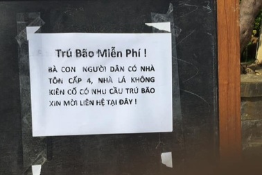 Nhiều khách sạn, villa miễn phí phòng để người dân tránh bão