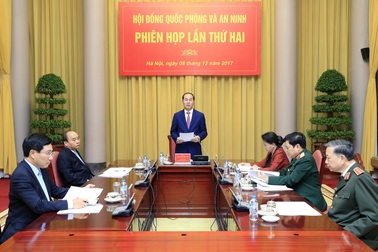 Chủ tịch nước chủ trì phiên họp thứ hai Hội đồng Quốc phòng và An ninh