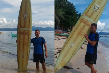Làm mất ván lướt sóng ở Hawaii, bất ngờ tìm thấy ở... Philippines 2 năm sau