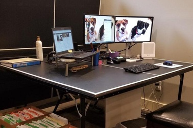 Bồn tắm, nhà vệ sinh được tận dụng thành…  “phòng làm việc” thời Covid-19