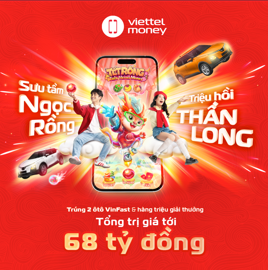 Viettel Money tung quà Tết với tổng giải thưởng lên đến 68 tỷ đồng - 1 Viettel Money tung quà Tết với tổng giải thưởng lên đến 68 tỷ đồng - 1