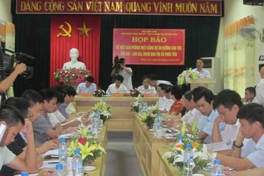 Vĩnh Phúc họp báo về dự án đường cao tốc Nội Bài - Lào Cai