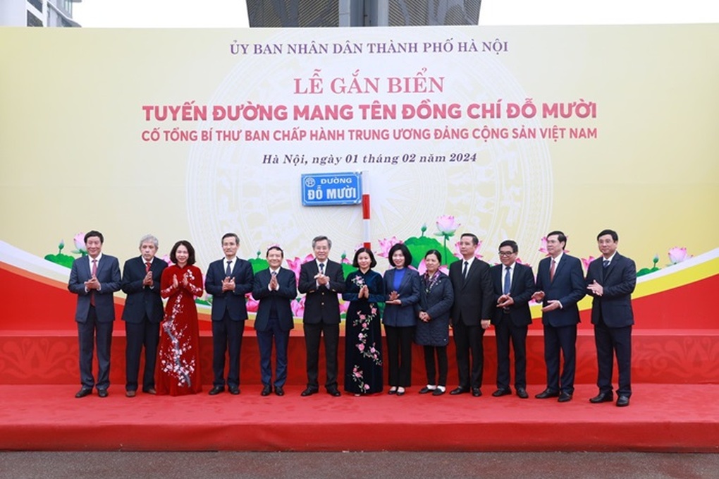 Hà Nội có đường mang tên cố Tổng Bí thư Đỗ Mười - 2 Hà Nội có đường mang tên cố Tổng Bí thư Đỗ Mười - 2