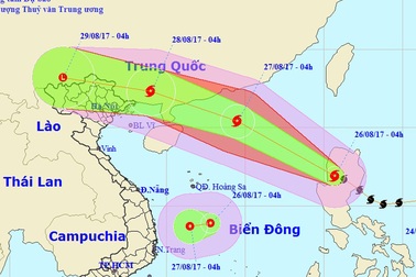Hình thành cơn bão số 7 trên Biển Đông