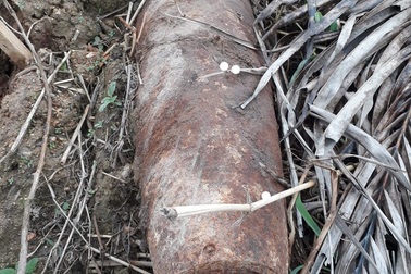 Phát hiện quả bom “khủng” nặng hơn 100 kg