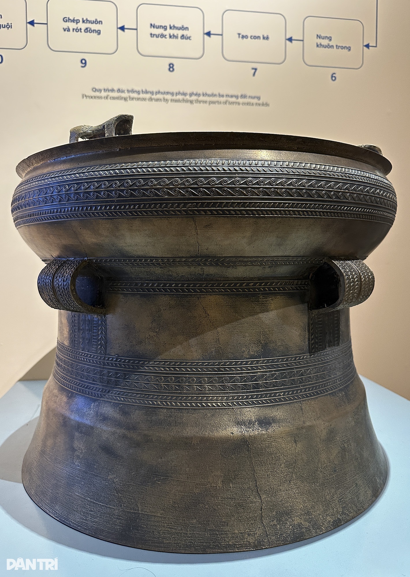 Beundrar den största Dong Son-bronstrumman som någonsin visats upp i Hanoi - 15 Ngắm trống đồng Đông Sơn lớn nhất từ trước đến nay đang trưng bày ở Hà Nội  - 15