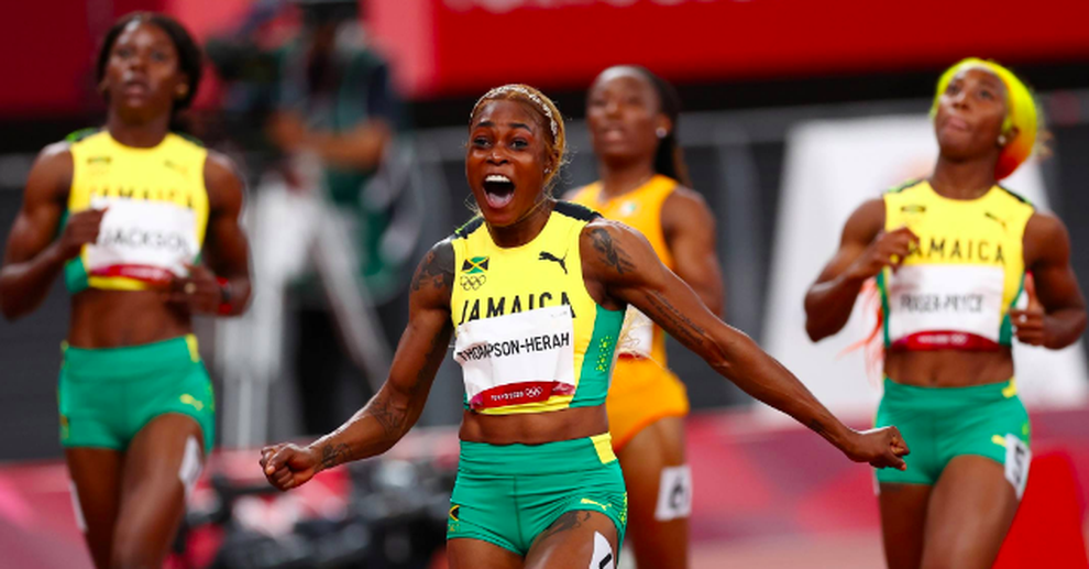 Kỳ tích: Jamaica giành đủ huy chương vàng, bạc, đồng chạy 100m nữ - 1 Kỳ tích: Jamaica giành đủ huy chương vàng, bạc, đồng chạy 100m nữ - 1
