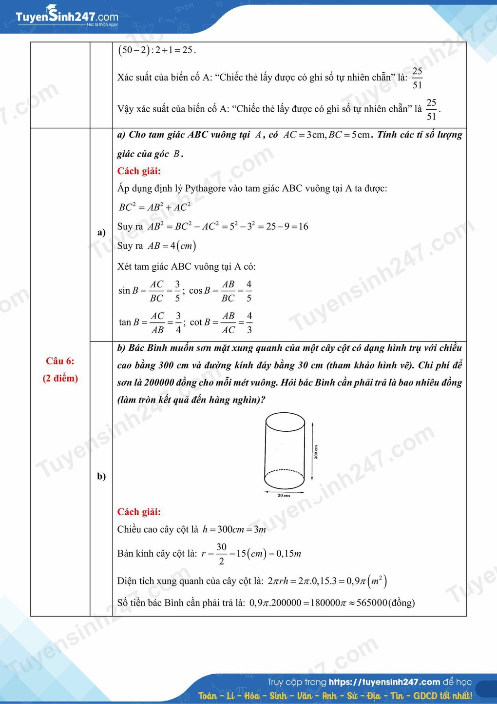 Đề thi, đáp án môn tiếng Anh, toán thi lớp 10 của Thái Nguyên - 11 Đề thi, đáp án môn tiếng Anh, toán thi lớp 10 của Thái Nguyên - 11