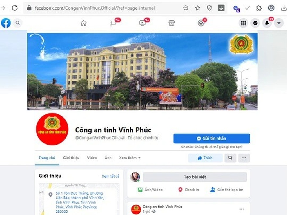 Công an mở fanpage nhận thông tin phản ánh của người dân - 1 Công an mở fanpage nhận thông tin phản ánh của người dân - 1