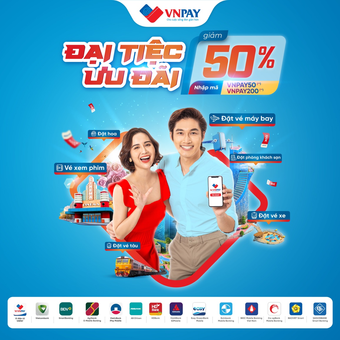Loạt ưu đãi đặt vé trên ứng dụng ngân hàng giảm nửa giá - 2 Loạt ưu đãi đặt vé trên ứng dụng ngân hàng giảm nửa giá - 2
