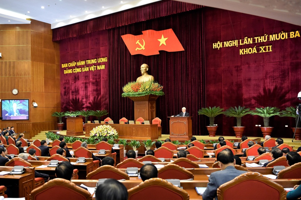Bế mạc Hội nghị lần thứ 13 Ban chấp hành Trung ương khóa XII - 1 Bế mạc Hội nghị lần thứ 13 Ban chấp hành Trung ương khóa XII - 1