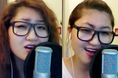 Cô gái hát và rap liên khúc 4 bản hit gây "sốt" dân mạng