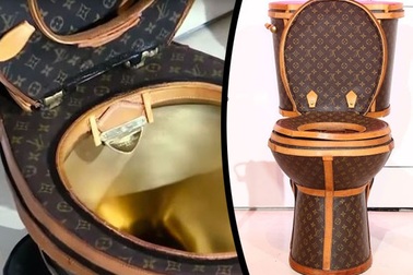 “Toilet hàng hiệu” trưng bày như… tác phẩm nghệ thuật giá hơn 2 tỷ đồng