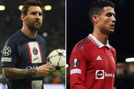 C.Ronaldo lực bất tòng tâm nhìn Messi xô đổ hai kỷ lục
