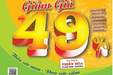Ấn tượng với “Giảm giá đến 49%” tại Thiên Hòa