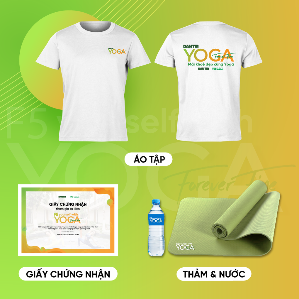 Quà tặng cho 200 người đăng ký nhận kit Ngày hội yoga Dân trí sớm nhất - 2 Quà tặng cho 200 người đăng ký nhận kit Ngày hội yoga Dân trí sớm nhất - 2