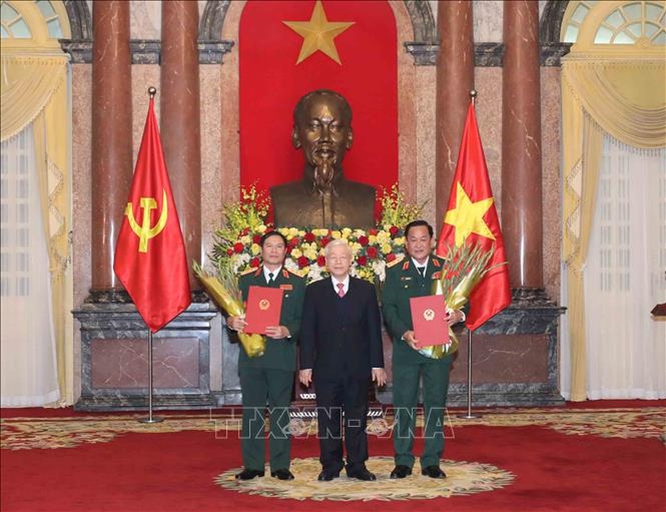 Thăng quân hàm Thượng tướng cho hai Thứ trưởng Bộ Quốc phòng - 1 Thăng quân hàm Thượng tướng cho hai Thứ trưởng Bộ Quốc phòng - 1