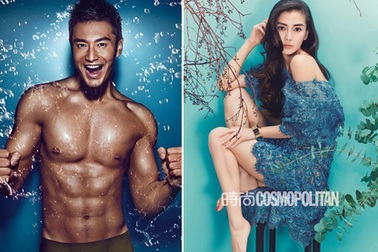 Huỳnh Hiểu Minh khoe cơ bụng sáu múi 