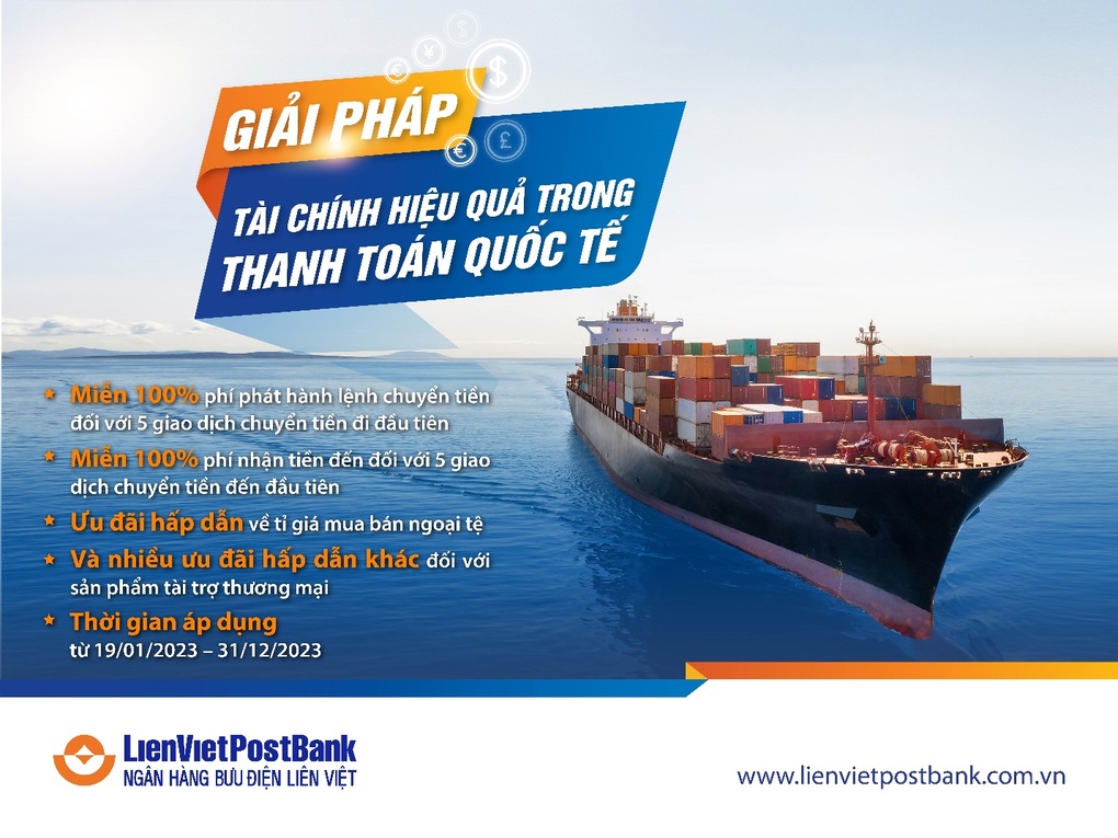 LienVietPostBank ưu đãi riêng cho doanh nghiệp xuất nhập khẩu - 1 LienVietPostBank ưu đãi riêng cho doanh nghiệp xuất nhập khẩu - 1